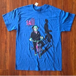American Classics Saw Movie Billy the Puppet Graphic Tee Blue Mens Large L